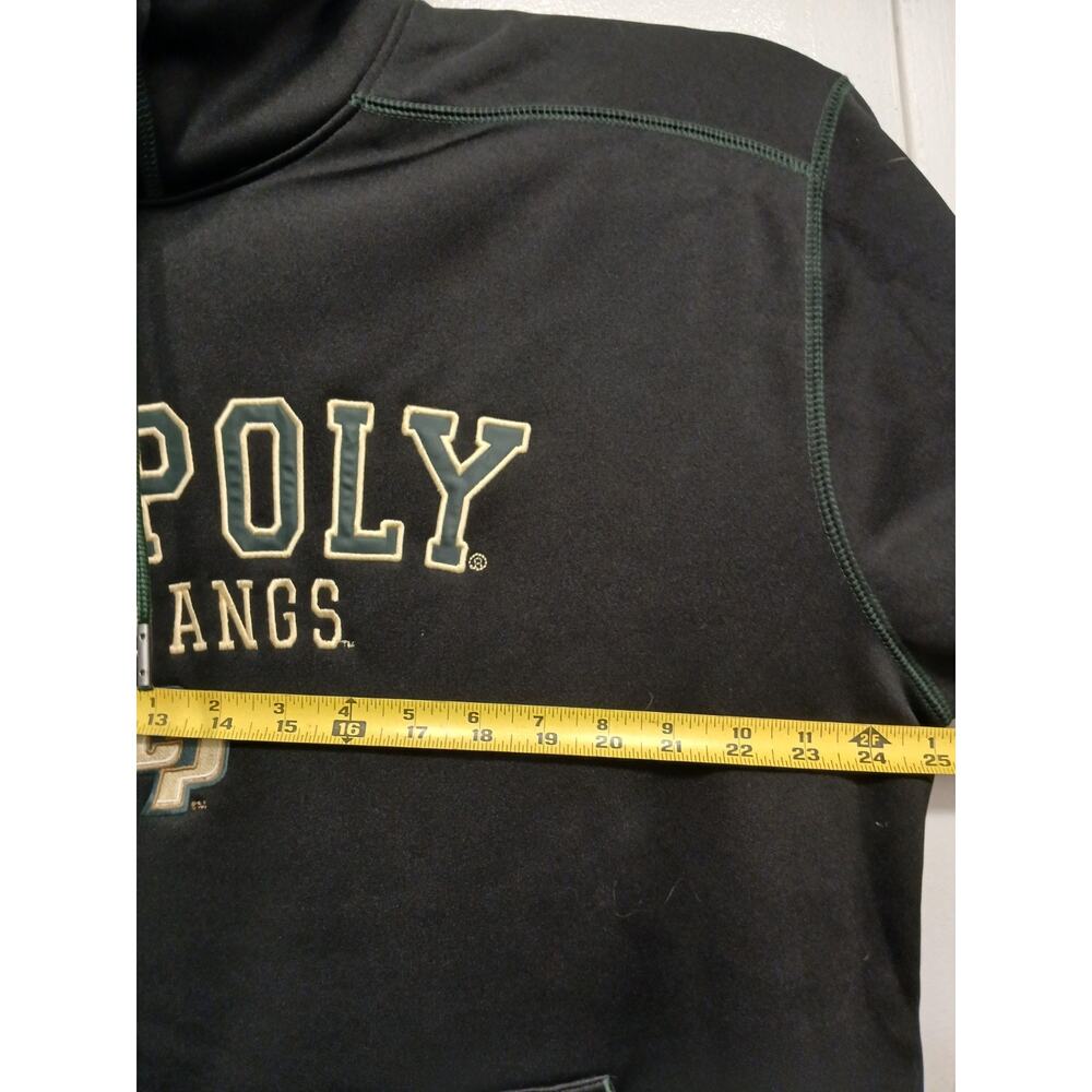 Cal Poly Mustangs Hoodie Sweatshirt L Black Embroidered Logo University Unisex - Picture 12 of 16